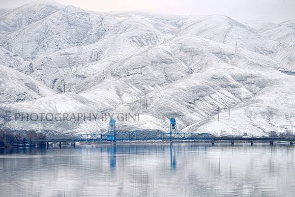 Lewiston Bridge In Winter