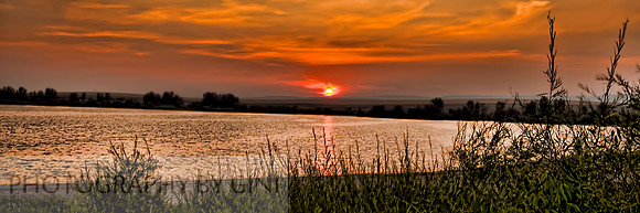 Sunrise through the Smokey Haze 20 x 60