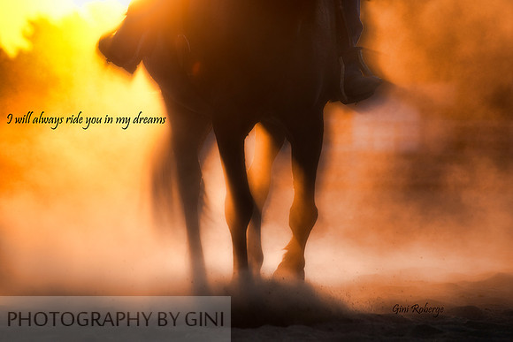 I'll ride you in my dreams