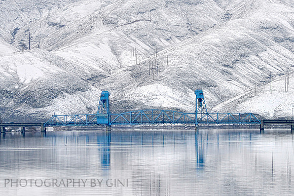 Lewiston Bridge In Winter 24 x 16